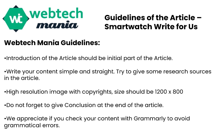 Guidelines for the article Webtechmania 